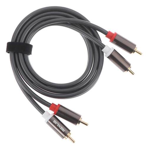 1m 2RCA Male to 2RCA Male Stereo Audio Cable Plated for Hom