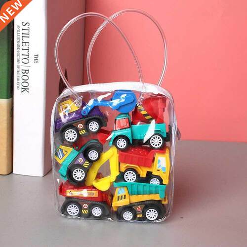 6pcs Cr Model Toy Pull Bck Cr Toys Mobile Vehicle Fire Tr