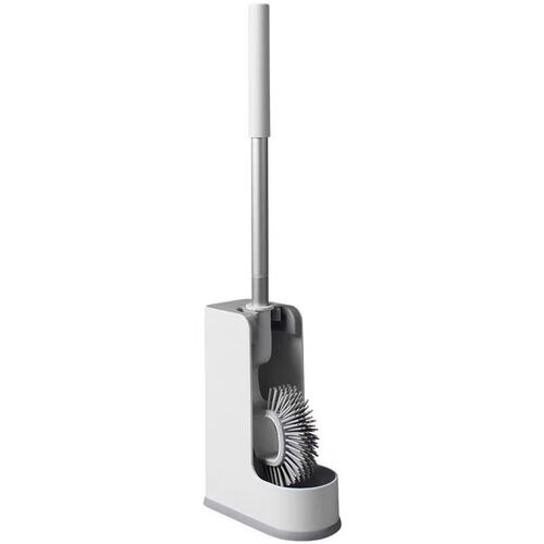 Stainless Steel Handle Toilet Brush Holder Floor-Standing Ba