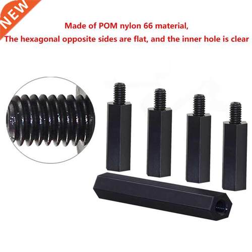 Black White Nylon Hex Male Female Standoff Pillar Mount Thre