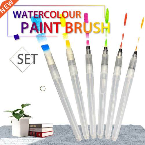 SeamiArt 6PCS Portable Paint Brush Water Color Brush Pencil