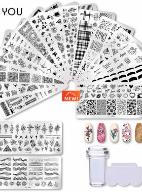 12*6cm Nail Art Templates Stamping Plate Design Flower Anima