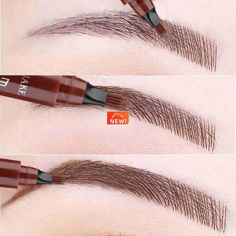 5 Colors Eyebrow Pen Waterproof 4 Fork Tip Eyebrow Tattoo