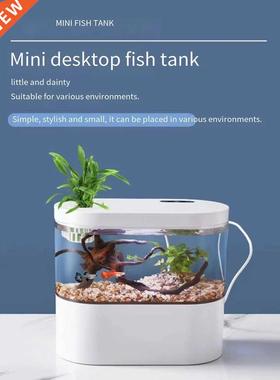 Living room creative small goldfish tank desk top integrated