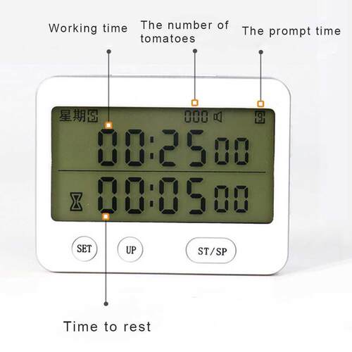 Digital Kitchen Cooking Timer Clock  Channels Simultaneous