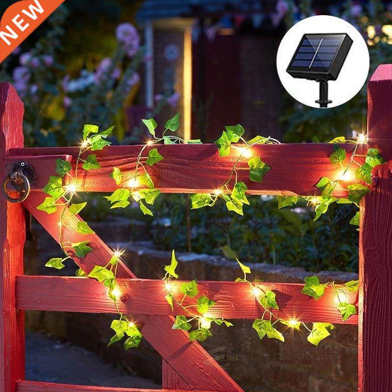Fairy Lights Maple Leaf Outdoor Solar Garland Waterproof Led