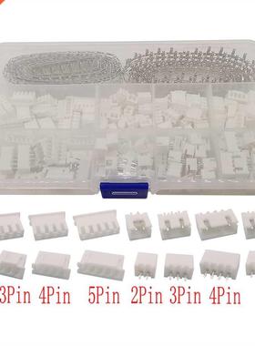 560Pcs/Box XH2.54 2.54mm 2P 3P 4P 5P Pin Header Housing Wire