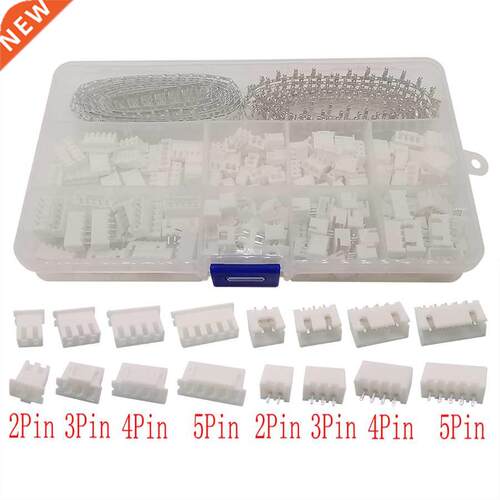 560Pcs/Box XH2.54 2.54mm 2P 3P 4P 5P Pin Header Housing Wire