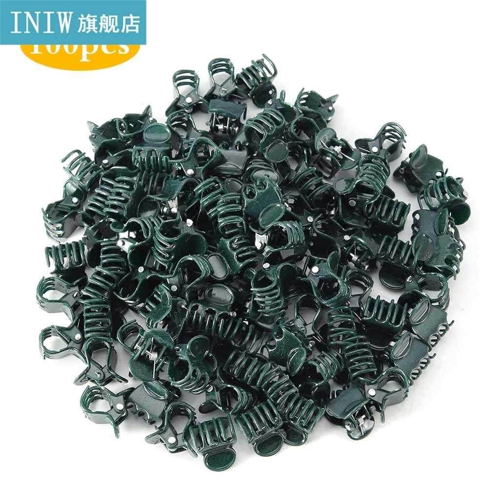 100pcs Garden Plant Clips Plastic Support Orchid Stem Clip F