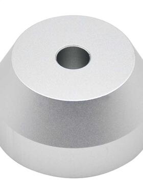 7 Inch Universal Solid Metal 45 RPM Dome Silver Compact Adap