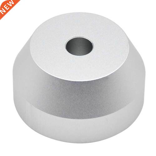 7 Inch Universal Solid Metal 45 RPM Dome Silver Compact Adap