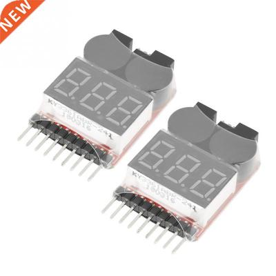 2 pcs Battery Low Alarm 1S-8S Buzzer Indicator Checker Teste