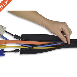 Neoprene Cable Management Sleeve Zipper Wrap Wire Hider