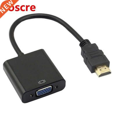Free shipping 1080P HDMI to VGA adapter Signal Converter con