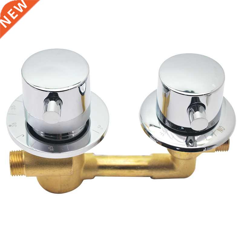 Brass Thermostatic Shower Faucet 1 Way Output Shower Room Di