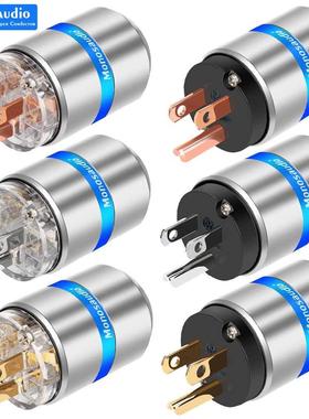 High End Pure Copper US Mains AC Electric Power Plug Power C