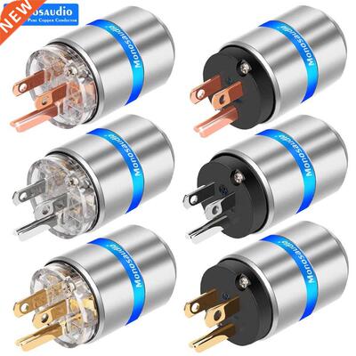 High End Pure Copper US Mains AC Electric Power Plug Power C