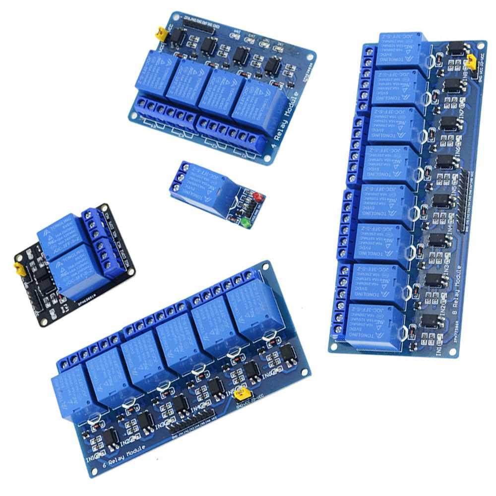 6 8 Channel Relay Module DC5V 12V 24V With Optocoupler Relay