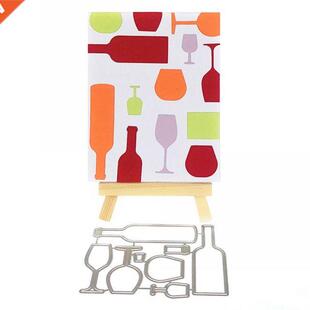 Wine Bottle Design Metal Cutting Die Stencils For  Scrapb
