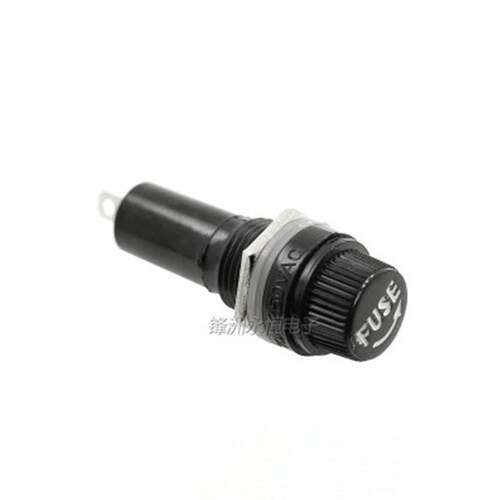 100PCS 6*30mm glass fuse holders 6x30 lack insurance tue s