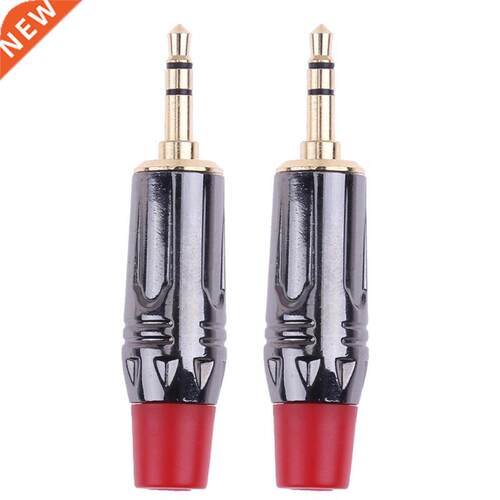 2pcs 3.5mm Stereo 3pole Male Plug Solder Adapter Connector