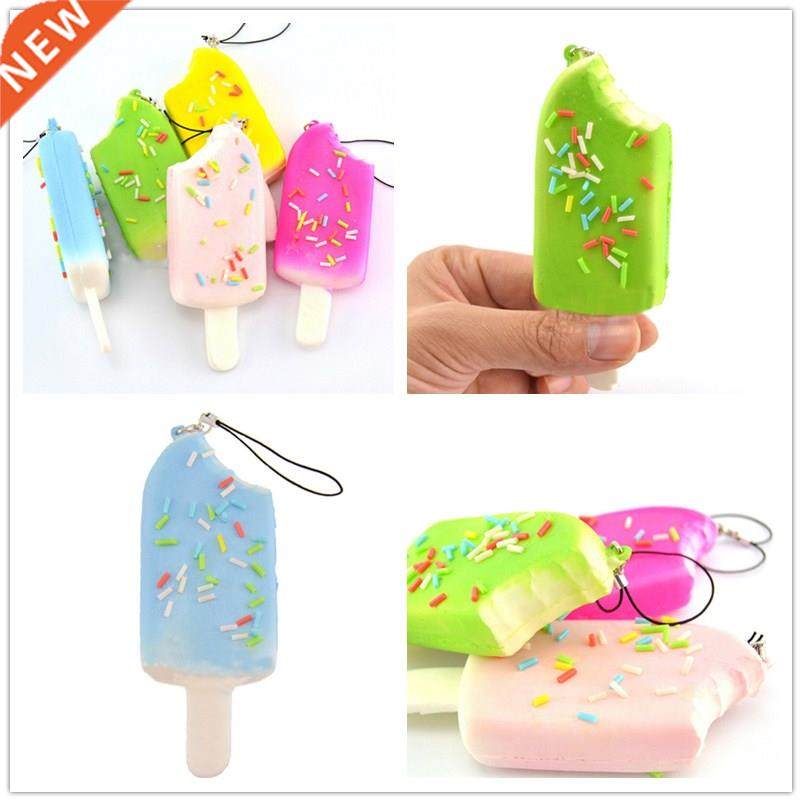 jetting 1pcs squishy bread chocolate sprinkles phone straps