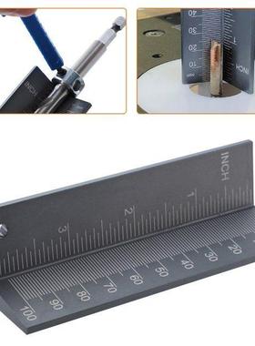 Drill Bit Guide Depth Ruler 0-100mm Guge luminum lloy Dri