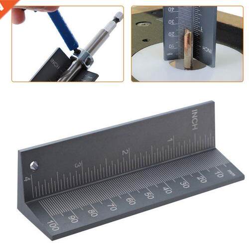Drill Bit Guide Depth Ruler 0-100mm Guge luminum lloy Dri