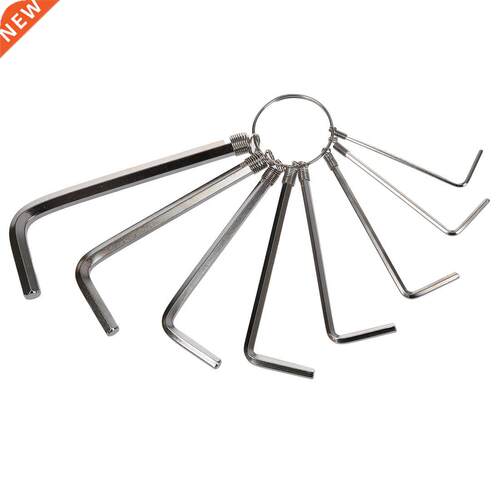 1.5mm to 6mm Metric L Design Hex Key Wrench Tool Keyring 8 i