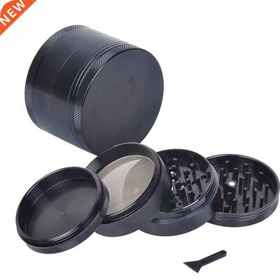 Black 4 Layers Metal Tobacco Crusher Smoke Herbal Herb Grind