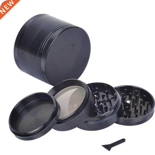 Black 4 Layers Metal Tobacco Crusher Smoke Herbal Herb Grind