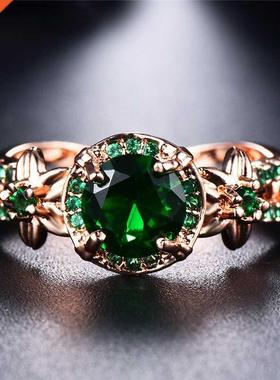 Multcolor Brthstone Star Flower Rng Ranbow Zrcon Round