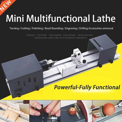 Mini Cnc Lathe Beads Machine Woodwork Diy Lathe Set Grinding