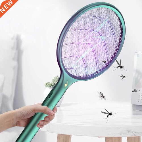 3 in 1 Handheld USB Rechargeable Tennis Racket Electric Fly