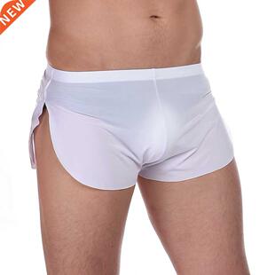 Men Casual Sleep Shorts Thin Loose Breathable Sport Bodybui