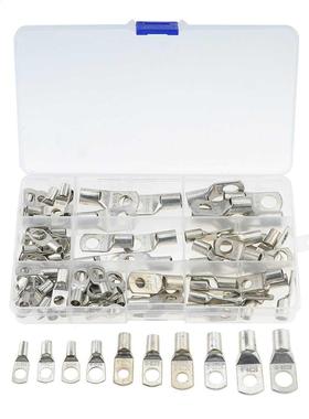 100PCS/BOX Assortment SC6-35 Bare Tinned Copper Lug Terminal