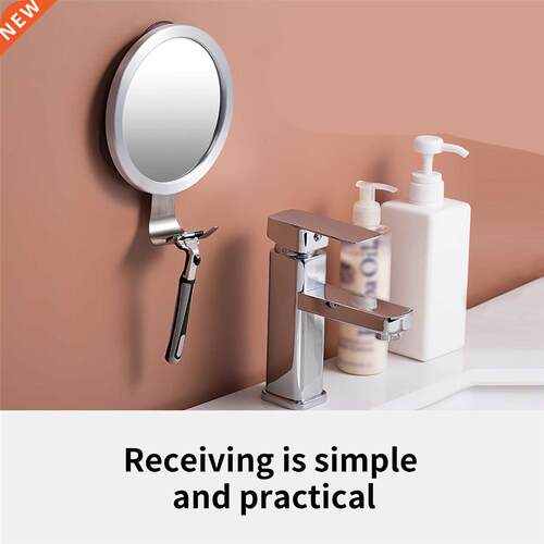 Anti-Fog Mirror Bathroom Powerful Sucker Bath Shower Mirrors