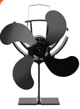 4 Blade Heat Powered Stove Fireplace Eco Fans Silent Fuel Sa