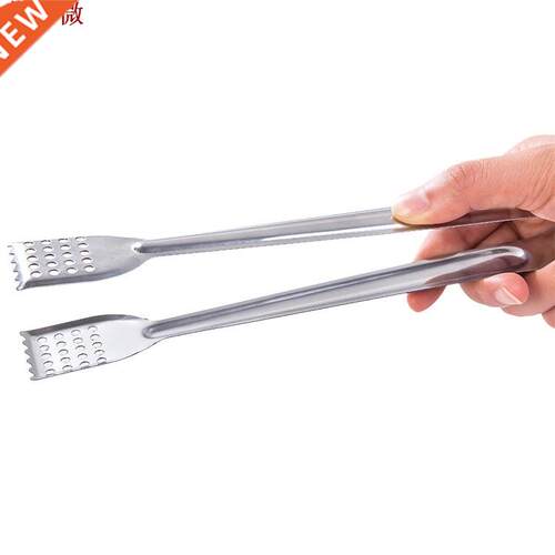 BBQ Tongs Stainless Steel Handle Kitchen Tongs Lock Design B