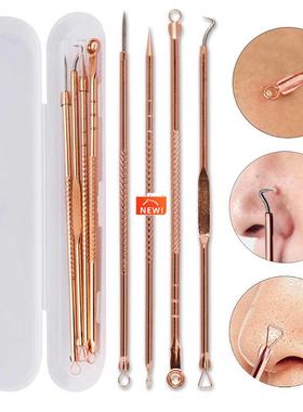 4pcs/set Stainless Steel Acne Pimple Spot Extractor Pore