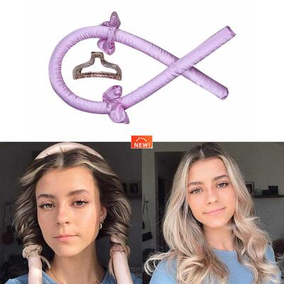 Sponge Hair Roller Heatless Curling Rod Headband Curls Hair