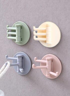 5 Pcs Kitchen Door Hook Self-adhesive Hanger Wall-mounted To