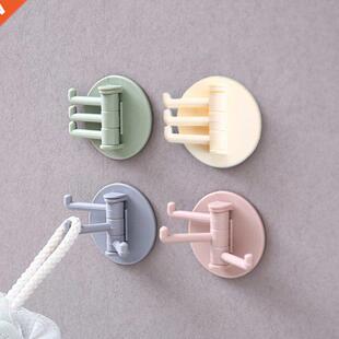 5 Pcs Kitchen Door Hook Self-adhesive Hanger Wall-mounted To