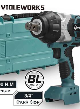 High Torque Brushless Electric Impact Wrench 3/4 Inch 2100N.