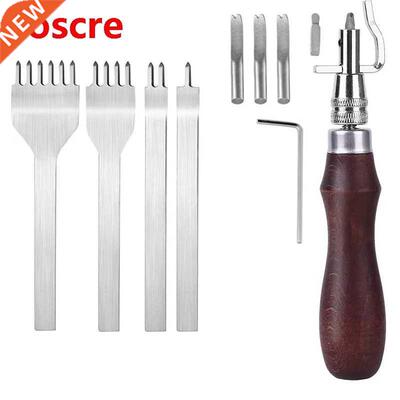 7in1 Adjustable Leather Groover Tool + Prong Lacing Stitchin