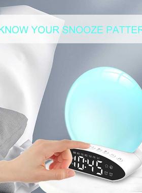 Electronic USB LED Mirror Table Alarm Clock Digital Bedroom