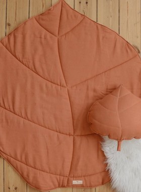 140x115 CM Newborn Baby Cotton Crawling Carpet Blanket Leave