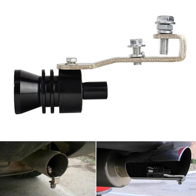 L Auto Exhaust Muffler Pipe Whistle Turbo Sound Simulator Wh