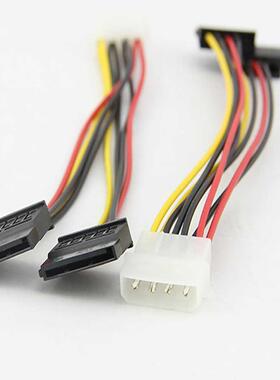 1PC 4Pin IDE Molex to 2 Serial ATA SATA Y Splitter Cable Har