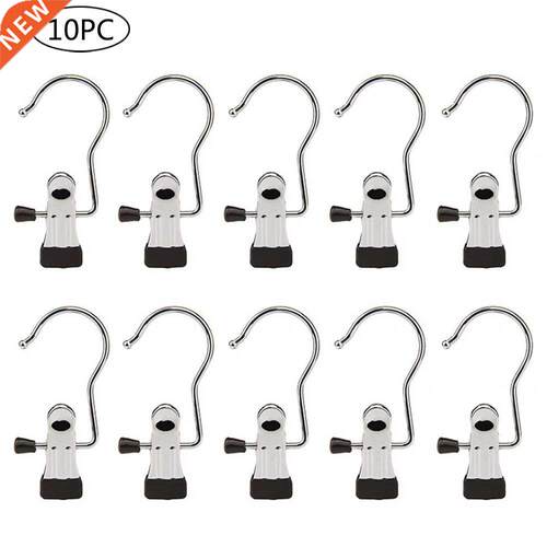 10 PCS Stainless Multi Laundry Hook Hanging Steel S-Shaped C